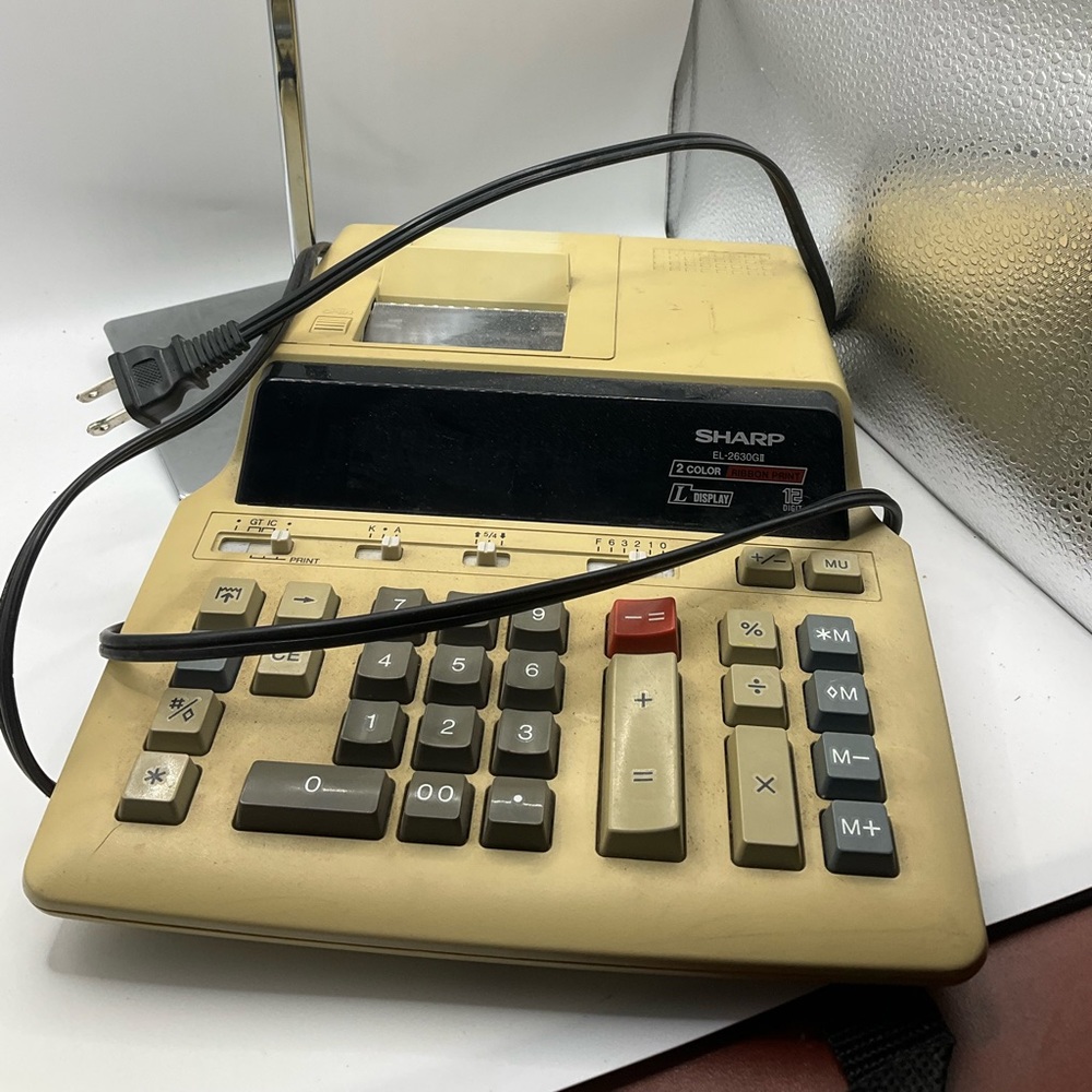 Vintage Sharp Calculator - Picture 2 of 6